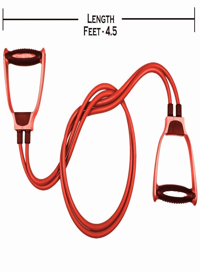 GJSHOP Toning Tube Resistance Band for Exercise or Workout [Pack of 1, Multicolor] - Image 3