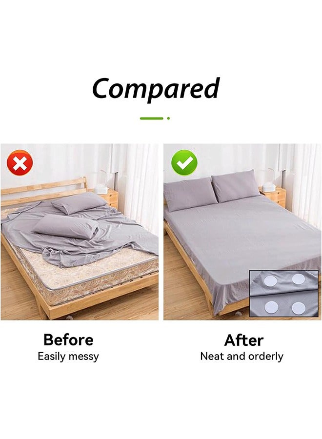 12 Pairs 2 Inch Round Hook and Loop Dots, White Double Sided Sticky Tape Self Adhesive Nylon Sticky Back Strips Hook Loop Fasteners Coins for Home Office Car Phone Mount - Image 4