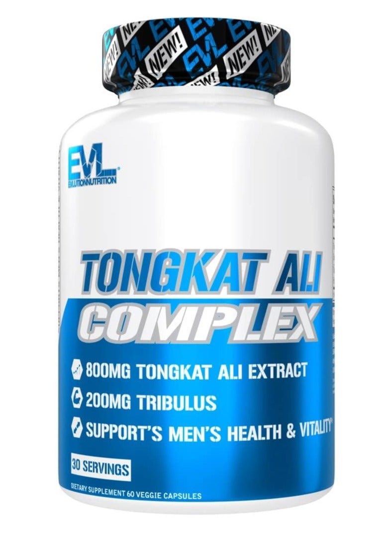 EVLUTION NUTRITION Tongkat Ali Complex - Dietary Supplement 60 Veggie Capsules - Image 1