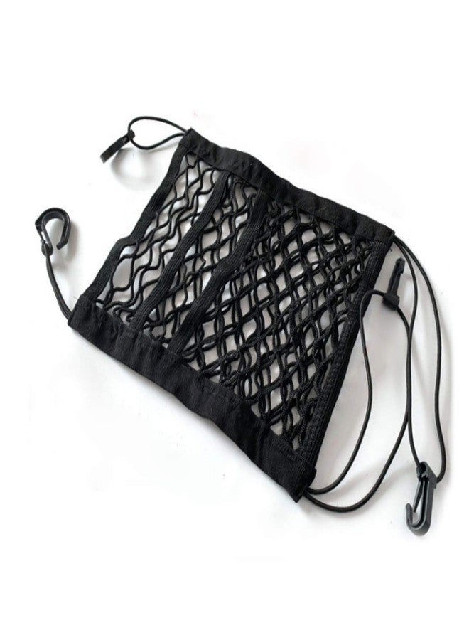 CareFlection Car Mesh Organizer Seat Back Net Bag Barrier of Backseat Kids Children Pet Dog Purse Holder Car Storage Netting Pouch (Type 3) -Layfoo - Image 1