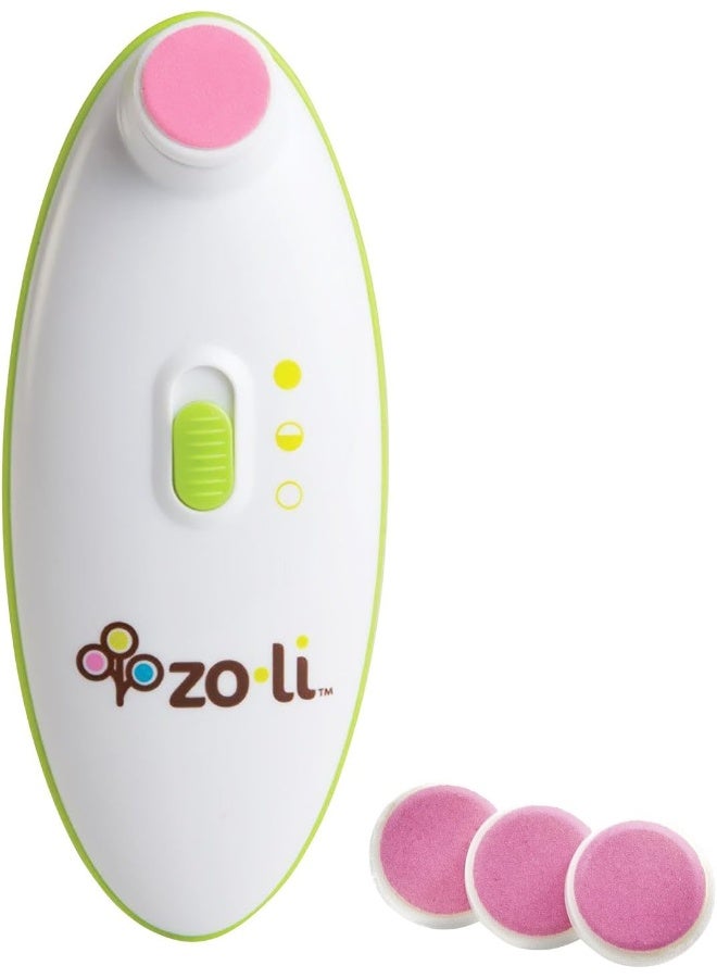 مقص أظافر زو-لي باز بي للأطفال مع وسادات استبدال وردية