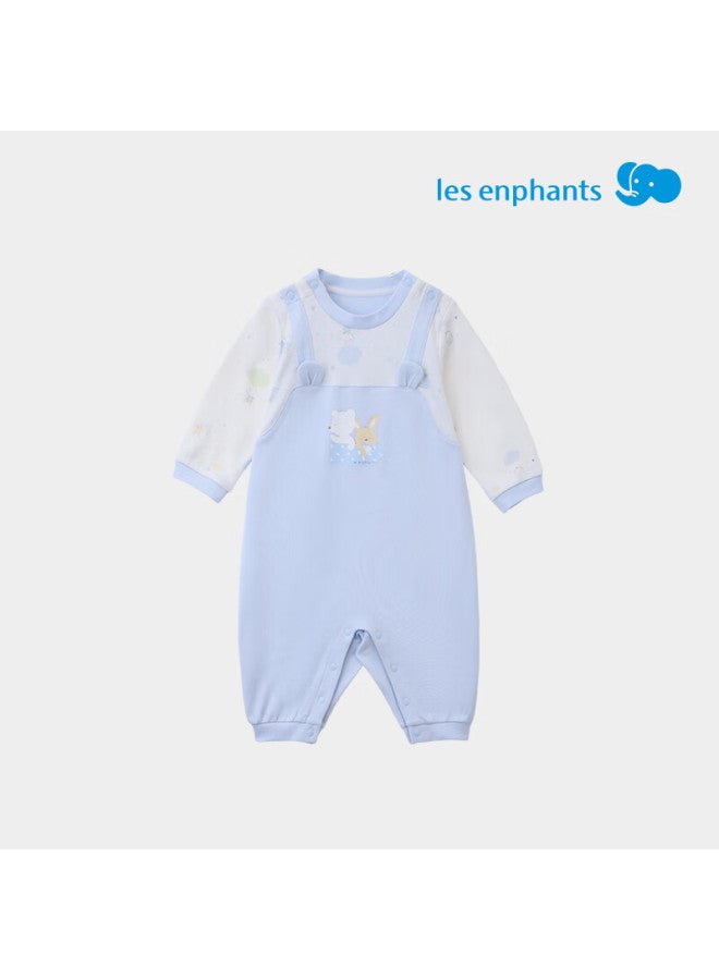 Les enphants Li Ying Fang Baby Romper Tencel Rabbit Jumpsuit Autumn Soft Pink 66cm - Image 4