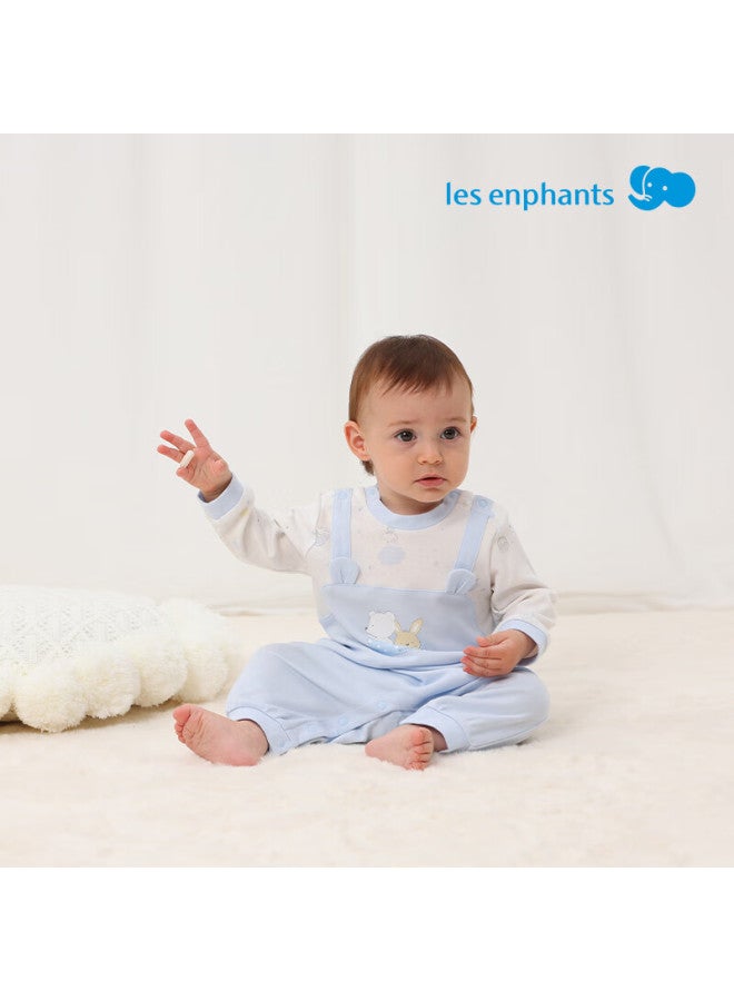 Les enphants Li Ying Fang Baby Romper Tencel Rabbit Jumpsuit Autumn Soft Pink 66cm - Image 3