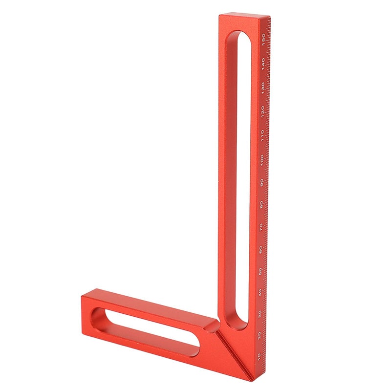 100mm Aluminum Alloy L Shape Carpenter Square 90 Degree Angle Ruler For Woodworking Metal Measuring Tool - Image 2