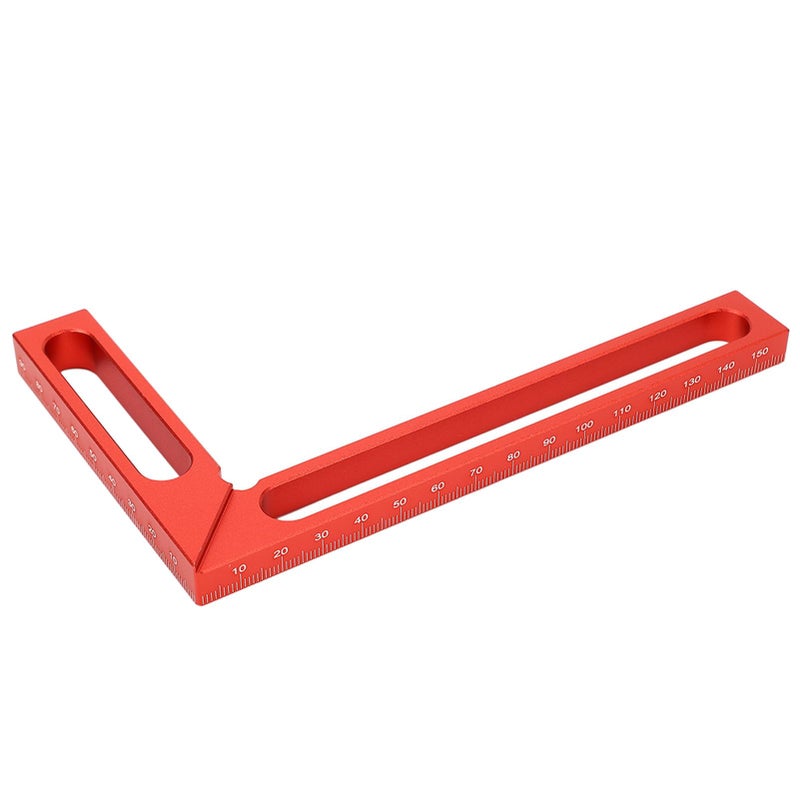 100mm Aluminum Alloy L Shape Carpenter Square 90 Degree Angle Ruler For Woodworking Metal Measuring Tool - Image 4