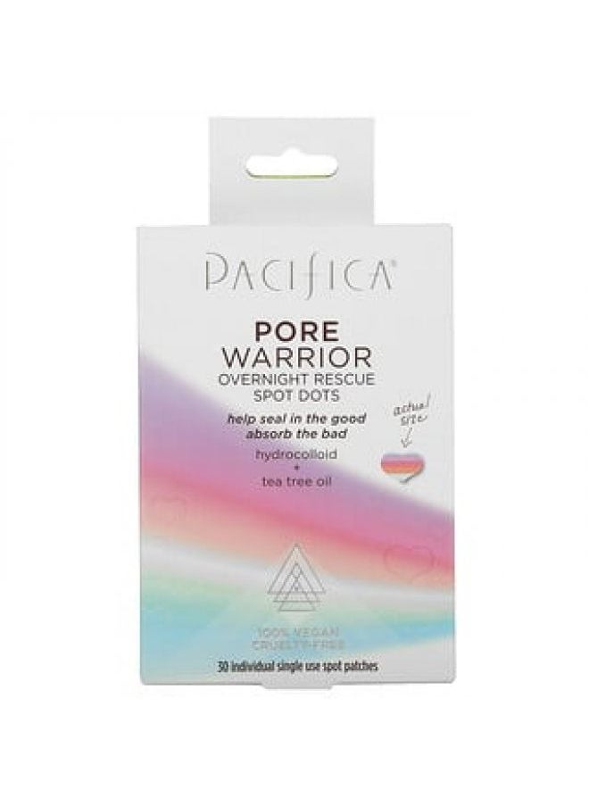 Pacifica Pacifica Pore Warrior Overnight Rescue Spot Dots 30 Individual Single Use Spot Patches 