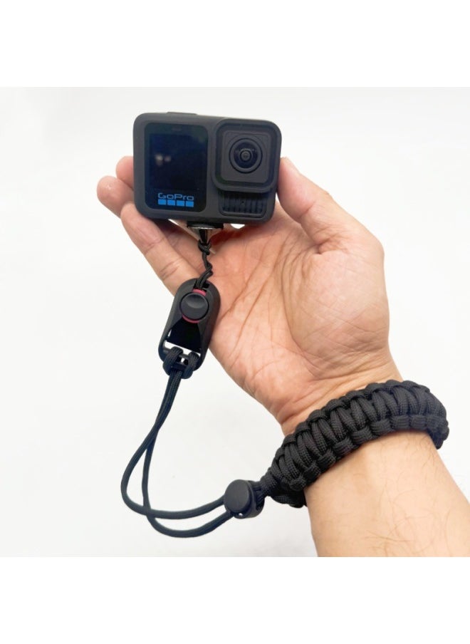 Generic For DJI DJI Pocket3 Hand Rope Pocket Camera Wrist Strap Nsta360 X4 Handheld Anti-lost Rope-Color:Braided Bracelet + Quick Release Buckle + Screws  - Image 5