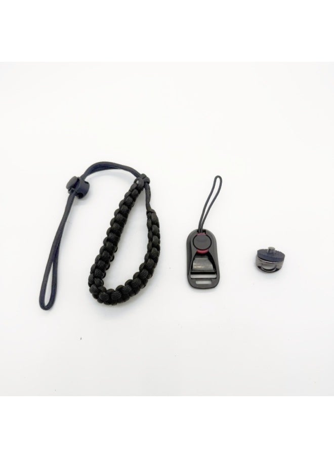 Generic For DJI DJI Pocket3 Hand Rope Pocket Camera Wrist Strap Nsta360 X4 Handheld Anti-lost Rope-Color:Braided Bracelet + Quick Release Buckle + Screws  - Image 1