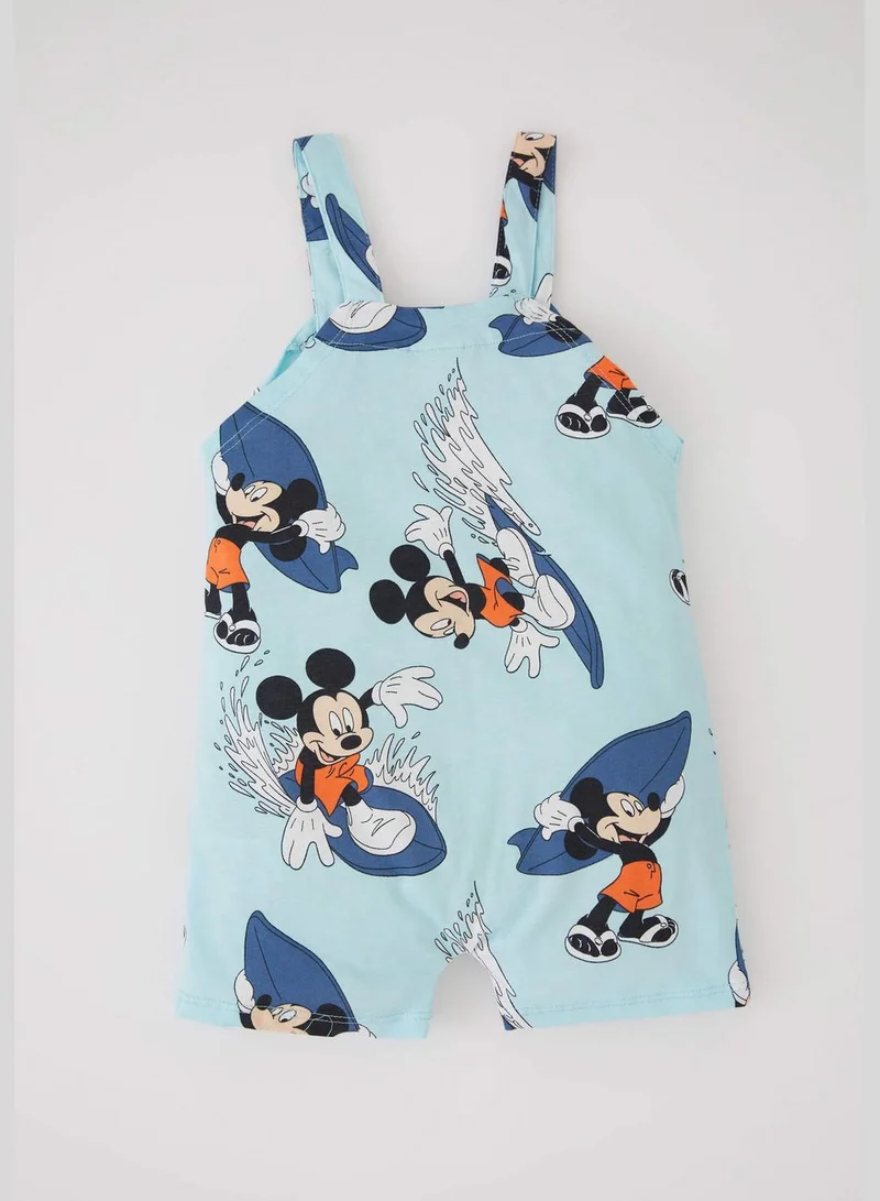 DeFacto BabyBoy Disney Mickey & Minnie Licenced Regular Fit Square Neck Sleeveless Overalls