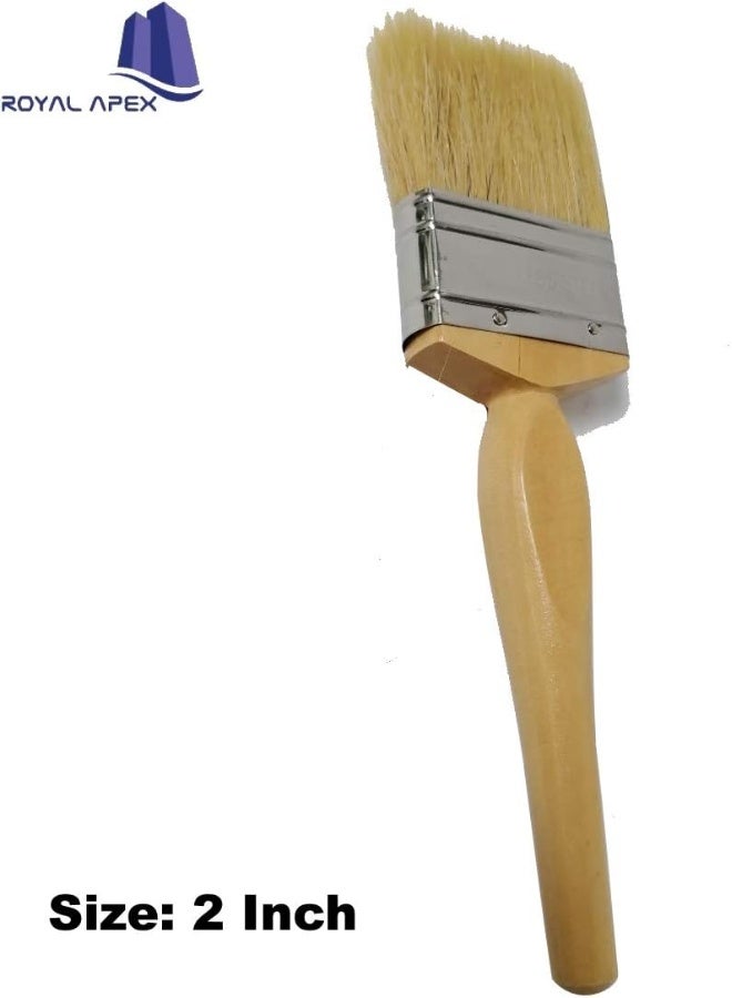 Royal Apex Royal Apex Paint Brushes - Long Quality Bristles/Comfortable Wooden Handle - For All Types Of Painting (2 Inch)  - Image 2