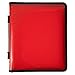 JAM PAPER Plastic Zipper 15 inch Binder Red 3 Ring Binder Sold Individually - Image 1
