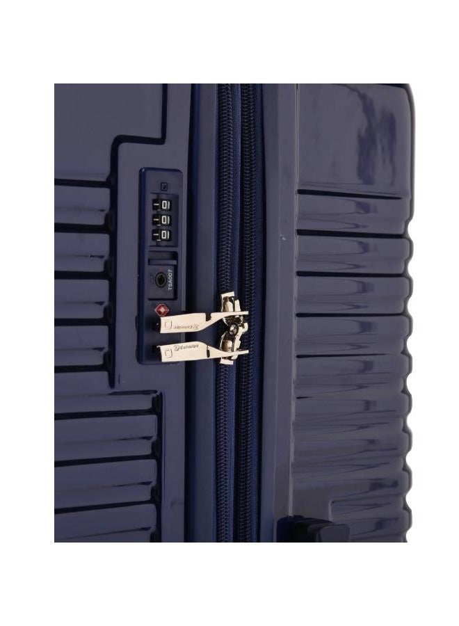 Echolac Extravagant 56cm Hardcase Expandable 4 Double Wheel Cabin Luggage Trolley Blue - Image 5
