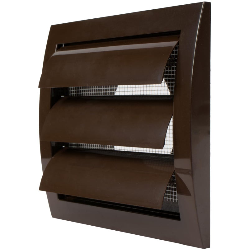 Repa Market 4 Inch Brown Dryer Vent CoverDuct Cover for Walls or DuctingABS Plastic Grille with Flaps and Insect ScreenExhaust and Dryer Vent Covers for Indoor Outdoor Use