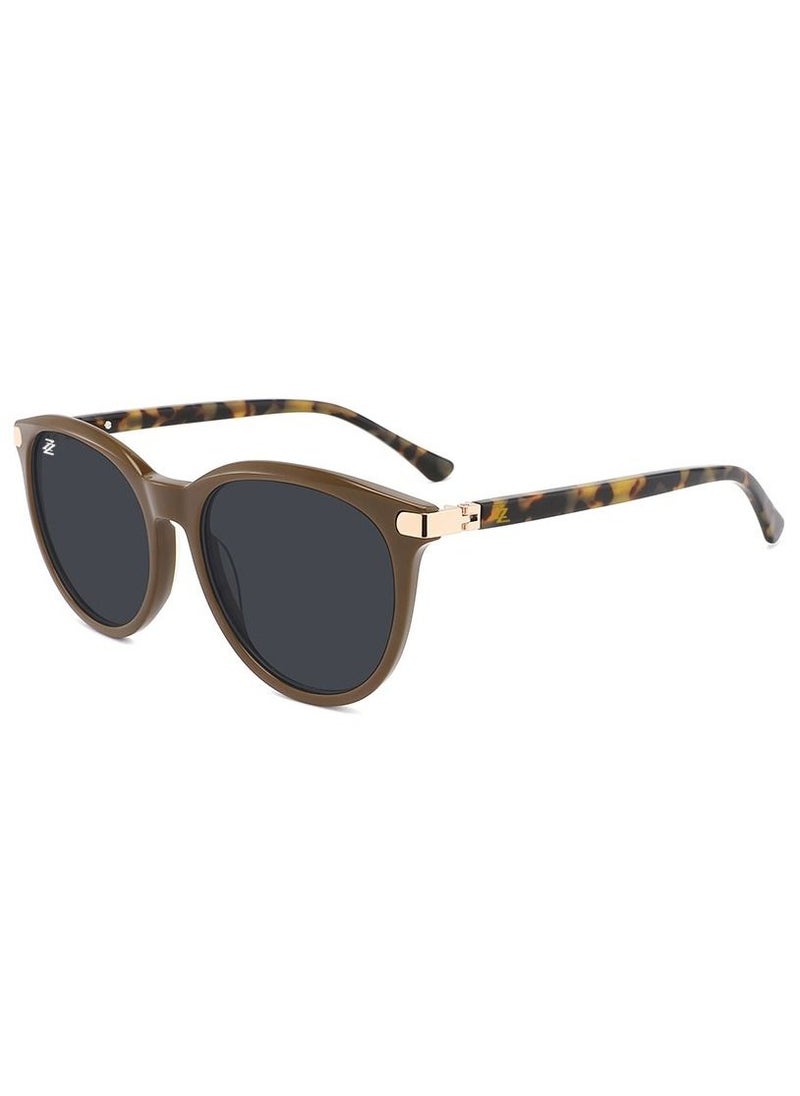 ZIAZONE - Ziazone Women's Acetate polarised Round Sunglasses with 100% UV protection - Image 1