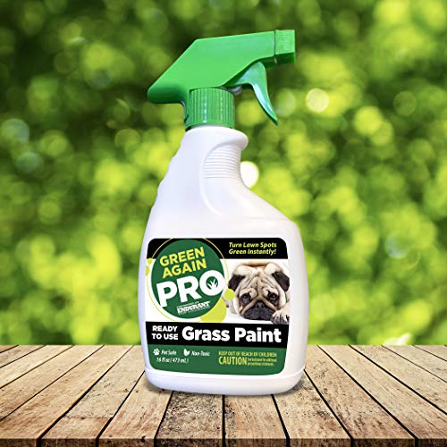 Endurant Pre-Mixed Grass and Turf Paint - All Natural Pet-Friendly Lawn Colorant Turns Spots Green Again with Eco-Friendly Point-and-Spray Application (16 oz) (Warm Season Grasses) - Image 3