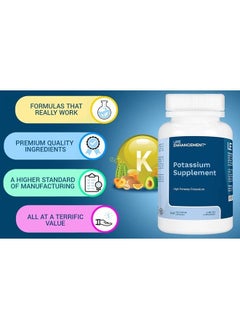 Life Enhancement Potassium Supplement, 1020 mg,120 Servings, 240 caps  - Image 5
