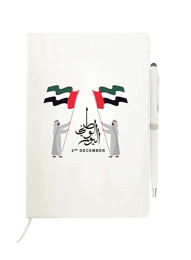 PRINTSHOP4ME Notebook with pen Gifts for UAE  National day or Flag day celebrations (Design 1) - Image 1
