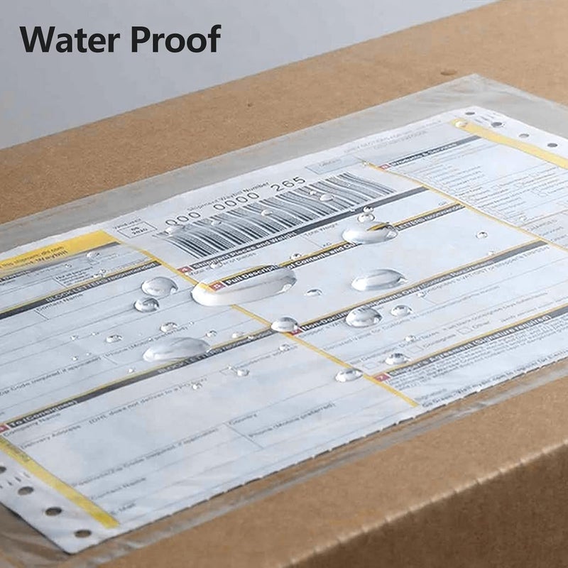 RyhamPaper أظرف قائمة التعبئة، شفافة 7.5" × 5.5" أظرف ملصقات شحن ذاتية اللصق (100 قطعة) - Image 5