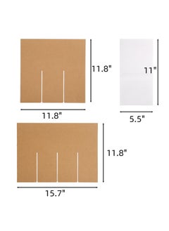 Dicunoy 6 Sets Of Glass Divider Kits For Moving Box Carboard Wine Glassware Dish Packing Moving Boxes With 72 Package Foam Pouches For 16 X 12 X 12 Inch Box (Box Not Included)  - Image 2