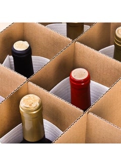 Dicunoy 6 Sets Of Glass Divider Kits For Moving Box Carboard Wine Glassware Dish Packing Moving Boxes With 72 Package Foam Pouches For 16 X 12 X 12 Inch Box (Box Not Included)  - Image 4