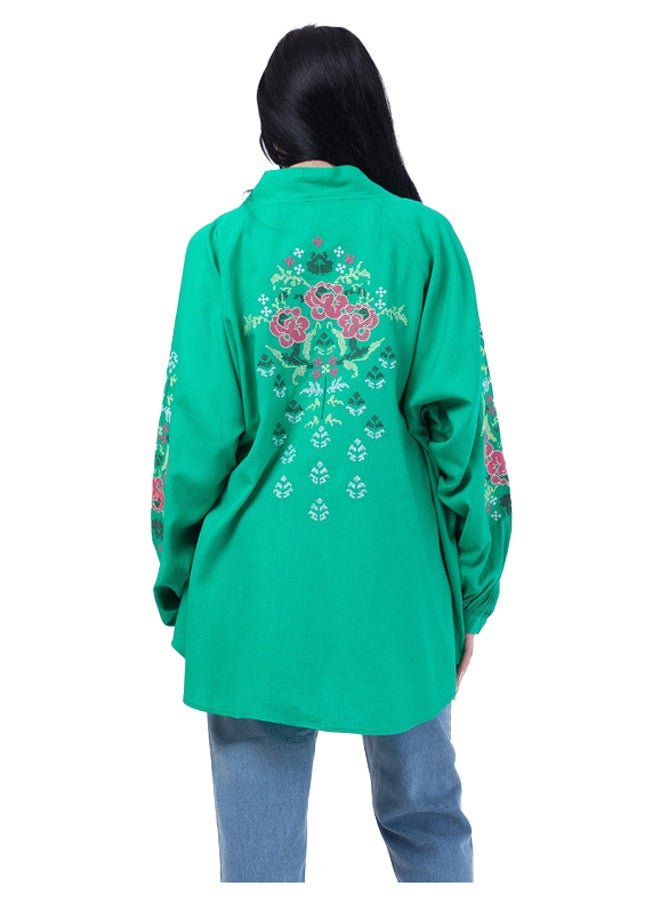 Miss Venus - Prined Linen Cardi - Image 1