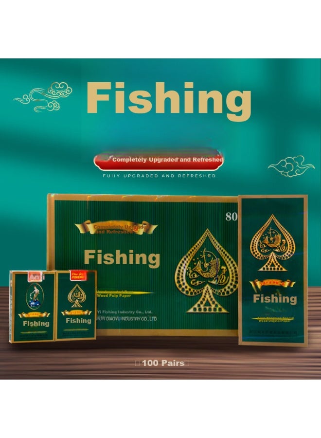 فيشينغ Fishing Premium Entertainment Gathering Durable Table Game High-grade Cards 100 Pairs Set 8068 - Image 1
