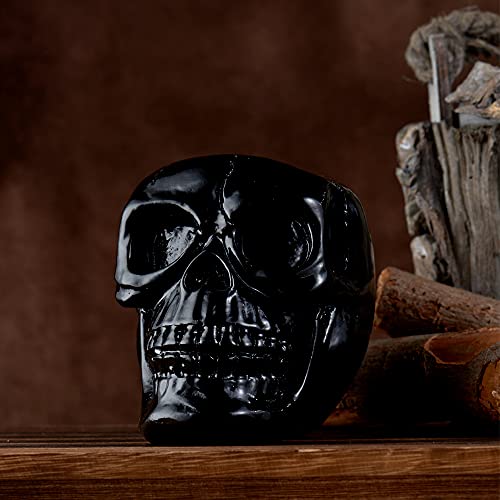 Arola Black Skull Pen & Pencil Holder Skeleton Key Holder Makeup Brush Holder flower pot Home Office Desk Supplies Organizer Accessory - Image 3