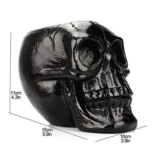 Arola Black Skull Pen & Pencil Holder Skeleton Key Holder Makeup Brush Holder flower pot Home Office Desk Supplies Organizer Accessory - Image 5