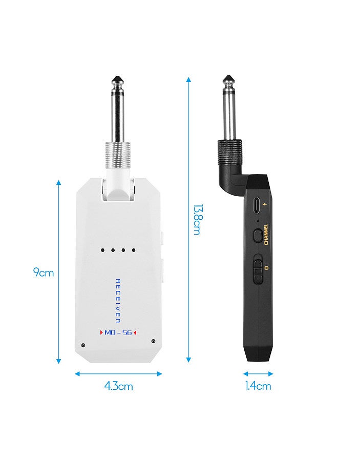 MD-5G Wireless 5.8G Guitar System Rechargeable Audio Transmitter and Receiver ISM Band  - Image 4