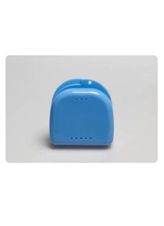 Generic Braces Storage Box Orthodontic Retainer Bracket Box Portable Denture Storage Box Blue  - Image 2