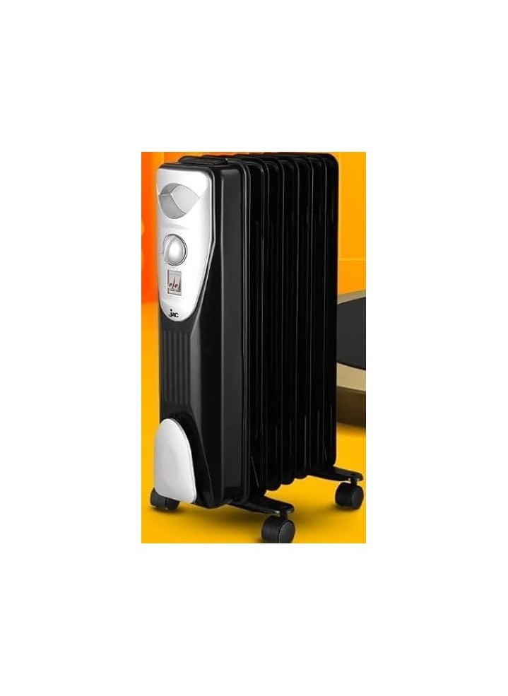Jac Jac Oil Heater, 7 Fins,1200 Watt, BLACK - NGH-327B  - Image 1
