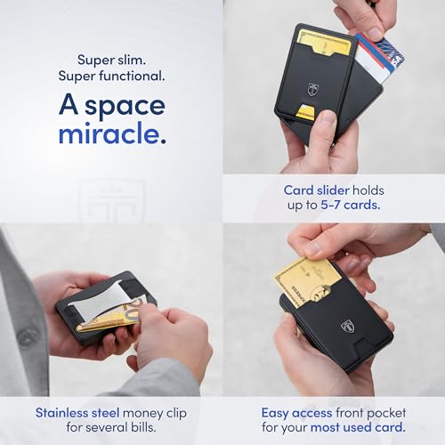 TRAVANDO Swype Slim Wallet for Men Metal RFID Blocking Mens Wallet Card Case (Without AirTag* Pocket) - Image 4