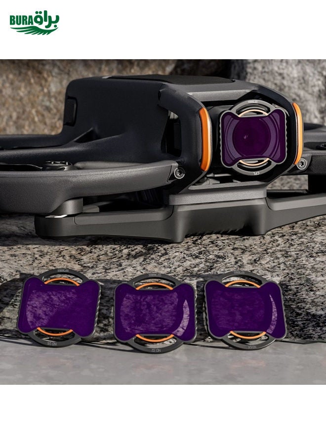BURAQ For DJI Avata 2 STARTRC Drone Lens Filter, Lens:3 in 1 ND8/16/32  - Image 2