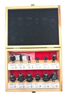 Robustline Woodworking Router Bit Set - 12 Pieces