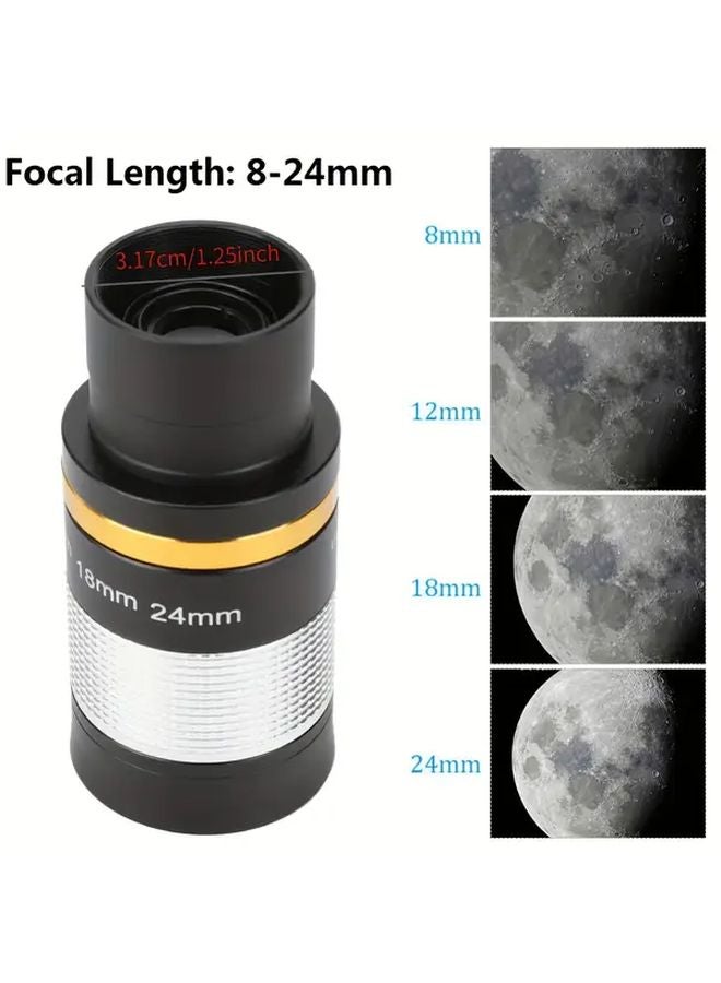 8 24mm Zoom Telescope Eyepiece 1 25 Inch 31 7mm Lens Astronomy Optics Accessories - Image 5
