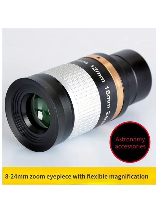 8 24mm Zoom Telescope Eyepiece 1 25 Inch 31 7mm Lens Astronomy Optics Accessories - Image 1