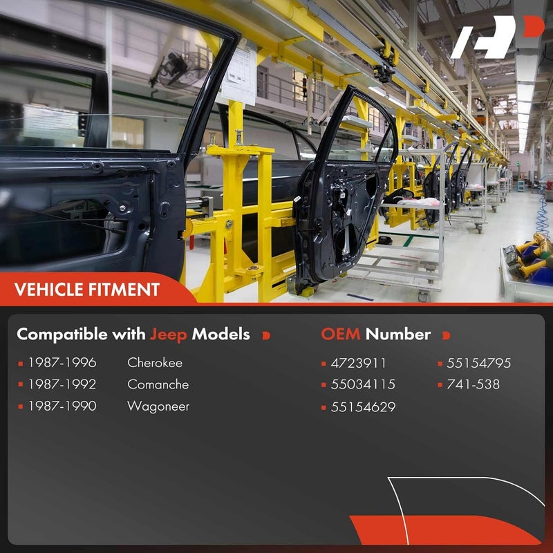 A-Premium Power Window Regulator with Motor for Jeep Cherokee XJ 1991-1996 & Comanche 1991-1992 - Front Left Driver Side - Image 3