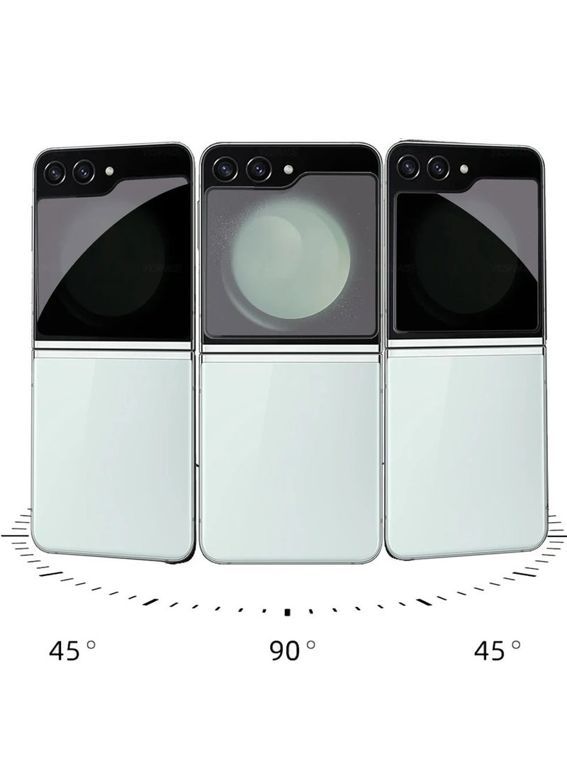 [2-Pack] Tempered Glass for Samsung Galaxy Z Flip 6 Privacy Glass Screen Protector Anti-Spy Tempered Glass Film 9H Hardness Scratch Resistant Glass Screen Protector for Samsung Galaxy Z Flip6 - Image 4