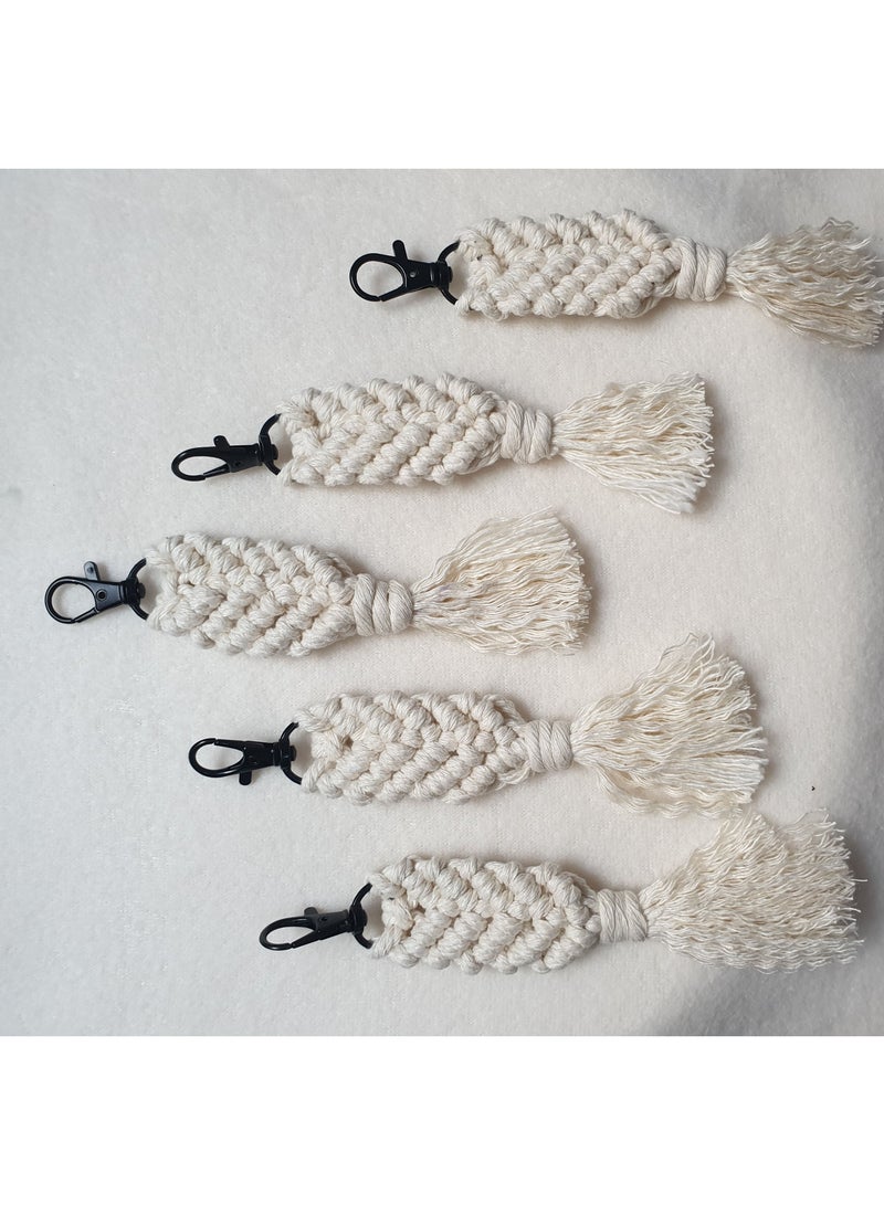 macrame sanu Handmade macrame keychains/ bag hanging/ mobile hanging  - Image 5