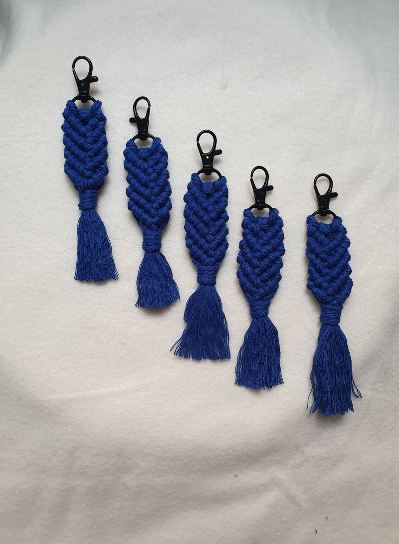 macrame sanu Handmade macrame keychains/ bag hanging/ mobile hanging  - Image 2