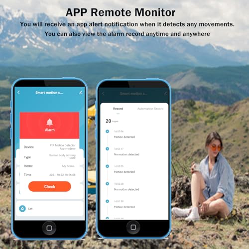 SENCKIT Wi-Fi Motion Sensor: Smart Motion Detector PIR Infrared Motion Sensor for Alarm System & Smart Home Automation, App Remote Monitoring, Compatible with Alexa (1-Pack) - Image 2