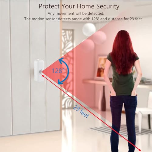 SENCKIT Wi-Fi Motion Sensor: Smart Motion Detector PIR Infrared Motion Sensor for Alarm System & Smart Home Automation, App Remote Monitoring, Compatible with Alexa (1-Pack) - Image 3