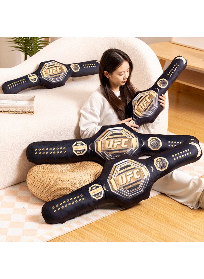 Printed UFC Gold Belt Pillow Home Long Pillow Leg Clip Long Pillow Sofa Pillow Bedside Pillow Car Pillow-Specifications:85cm 0.5kg-Color:ufc Gold Belt  - Image 1