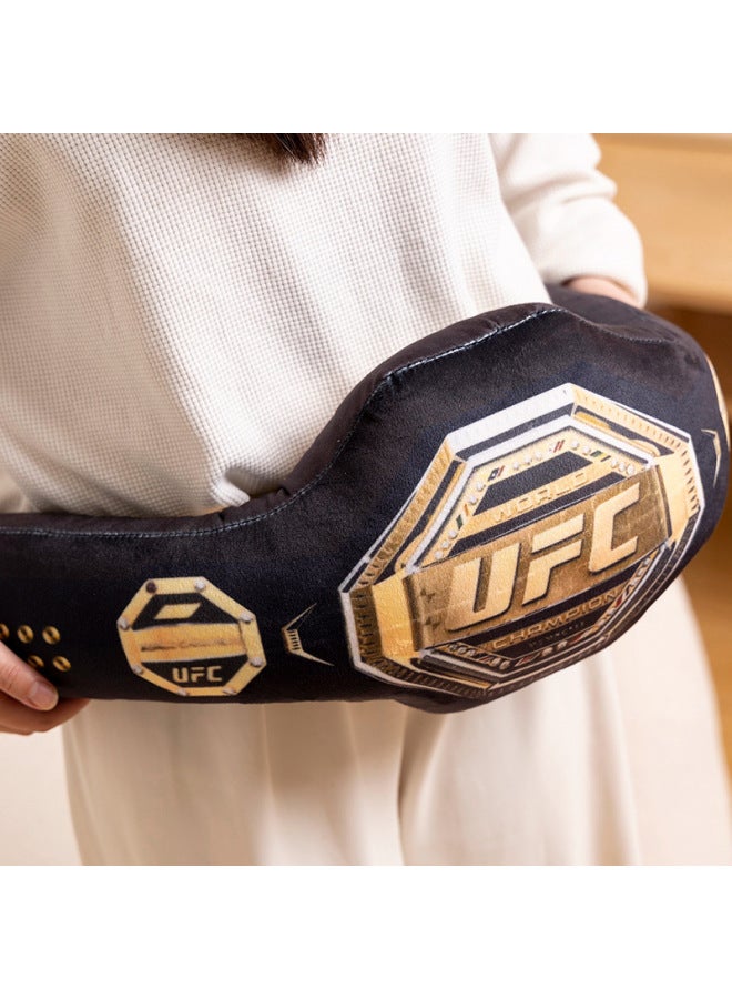 Printed UFC Gold Belt Pillow Home Long Pillow Leg Clip Long Pillow Sofa Pillow Bedside Pillow Car Pillow-Specifications:85cm 0.5kg-Color:ufc Gold Belt  - Image 3