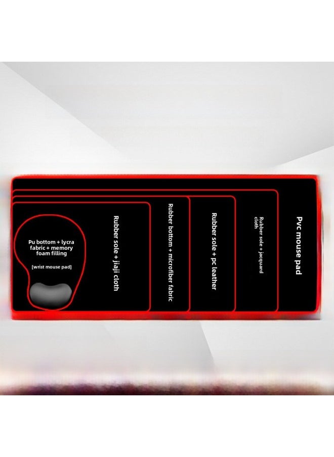 Custom Thickened Desktop Edge Mouse Pad Office Computer Keyboard Desk Mat Small Batch-Color: 2mm-Pattern:Custom Image ]