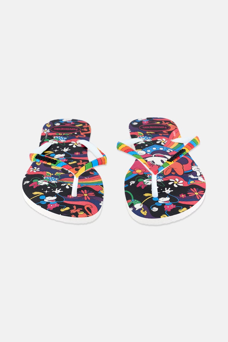 Havaianas Women Style 2 Disney Flip Flops, Black Combo - Image 4