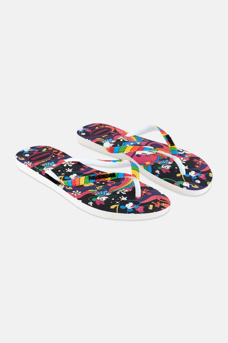 Havaianas Women Style 2 Disney Flip Flops, Black Combo - Image 1