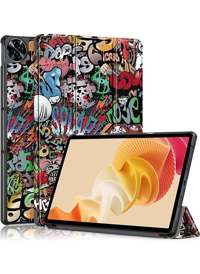Case For Realme Pad 2 11.5" 2023, Multi-Viewing Angles, All New PU Leather Cover with Stand Function Feature, Slim Flip Case (TY) - Image 1