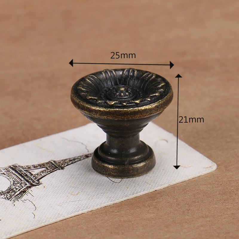 Antique Cabinet Handles 25x21mm 5pcs Vintage Furniture Hardware Drawer Pulls - Image 5
