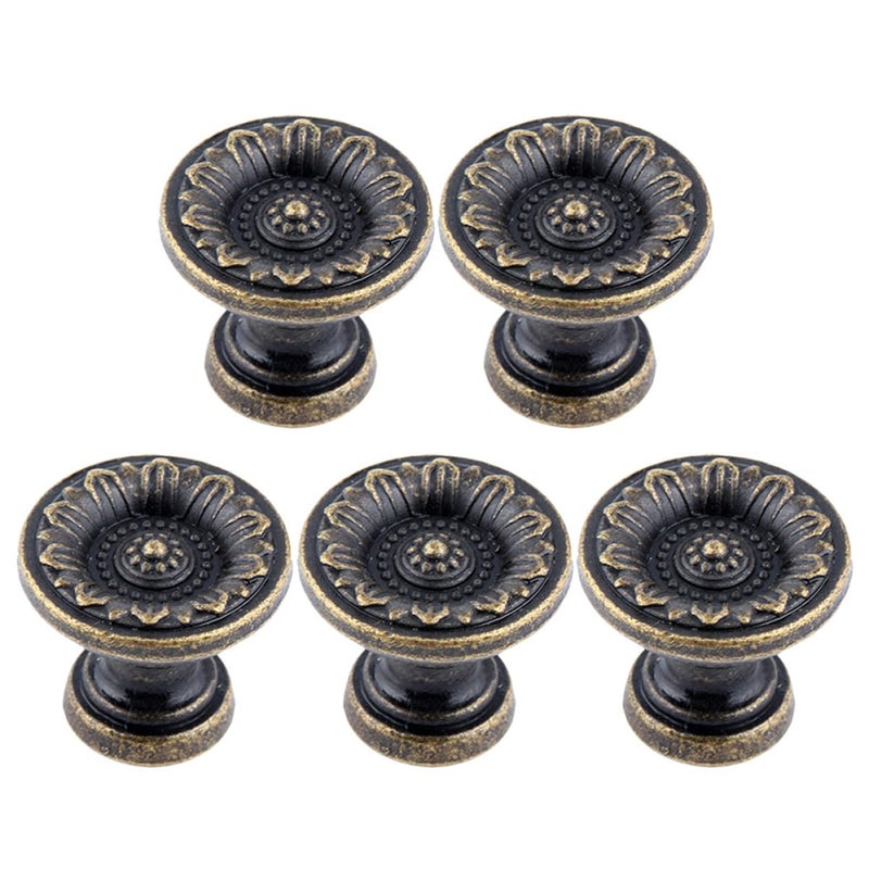 Antique Cabinet Handles 25x21mm 5pcs Vintage Furniture Hardware Drawer Pulls - Image 2